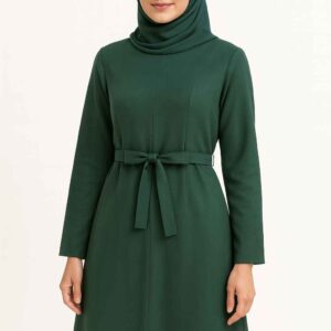 Islamic Women's Long Green Dress