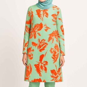 Islamic Women's Light Green Dress